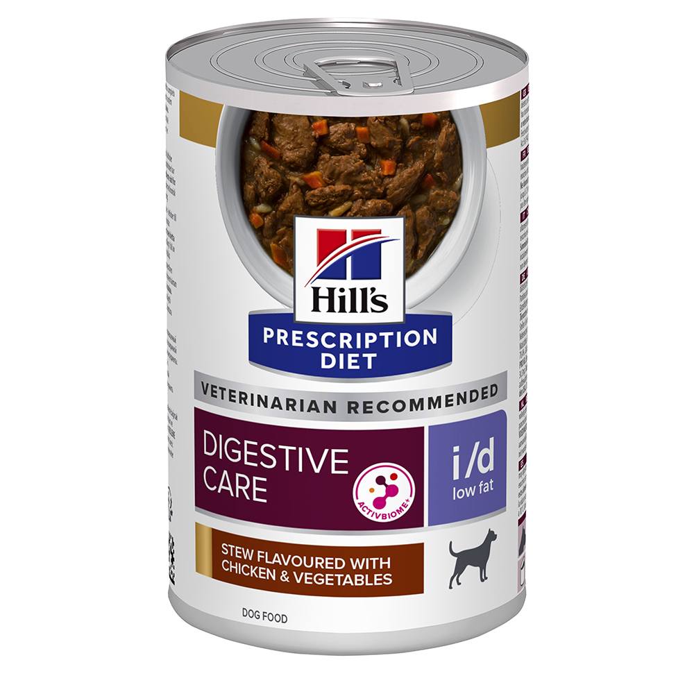 Hill's Prescription Diet Canine i/d Digestive Care Low Fat Stew - Chicken - Saver Pack: 24 x 354g