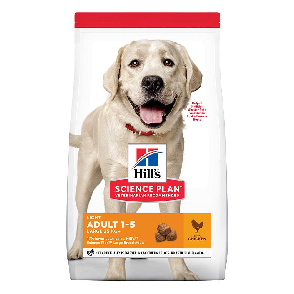 Hill's Science Plan Adult 1-5 Light Large Breed with Chicken - 18kg