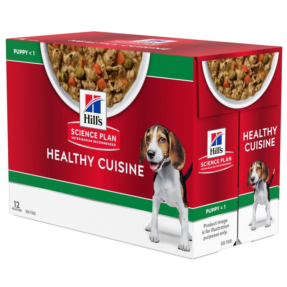 Hill's Science Plan Canine Puppy Medium & Large Healthy Cuisine with Chicken - 12 x 90g