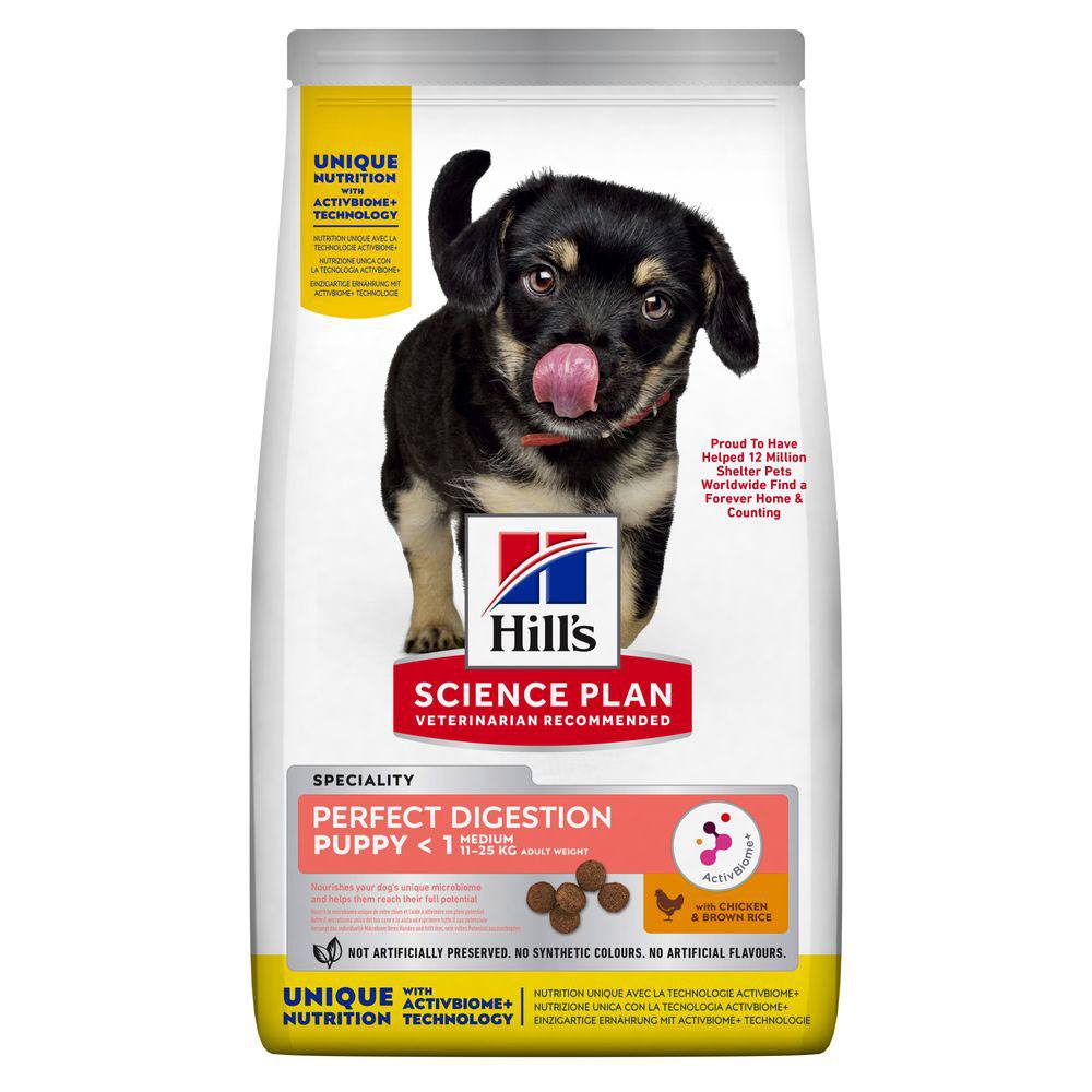 Hill's Science Plan Puppy Medium Perfect Digestion with Chicken - Economy Pack: 2 x 14kg