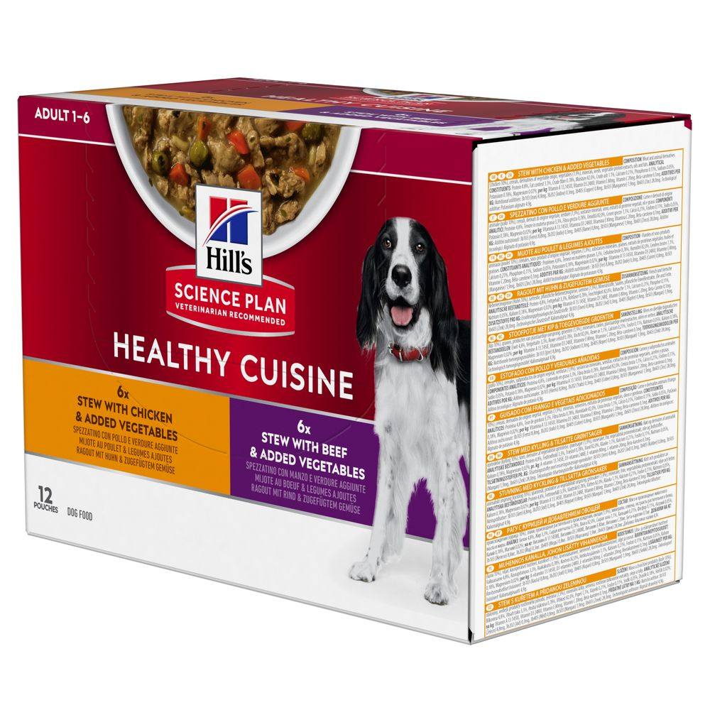 Hill's Science Plan Canine Adult Healthy Cuisine with Chicken & Beef - 24 x 90g