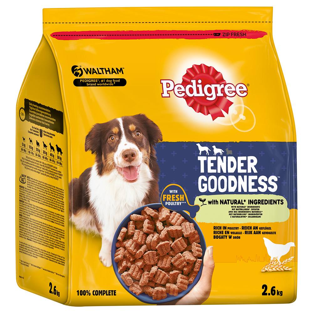 Pedigree Tender Goodness with Poultry - Economy Pack: 3 x 2.6kg